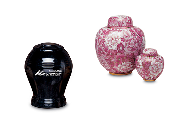 display cremation urns