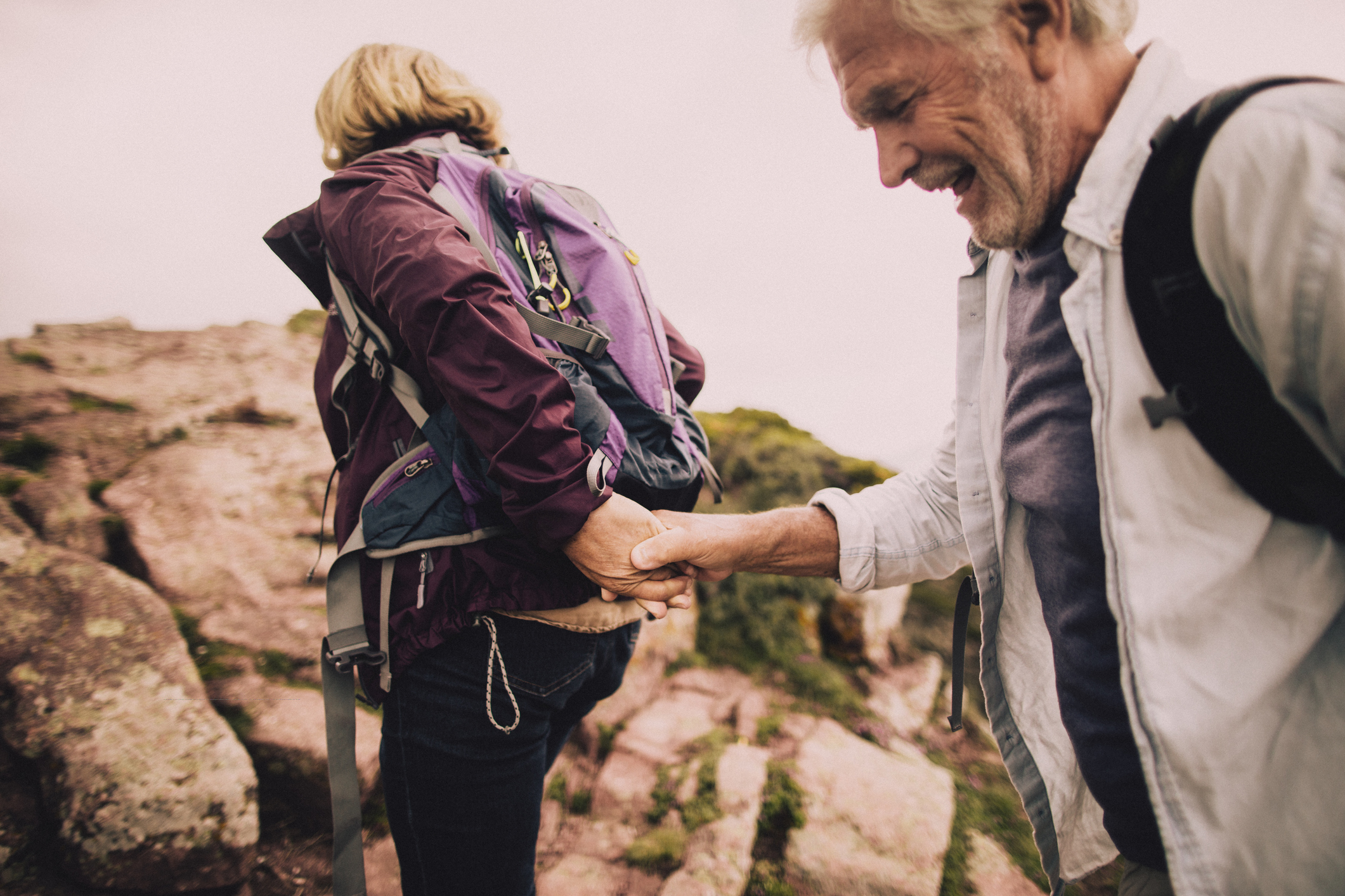 older-couple-hike-mountain