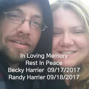 Obituary photo of Randy Jr.& Rebecca Harrier, Rochester-NY